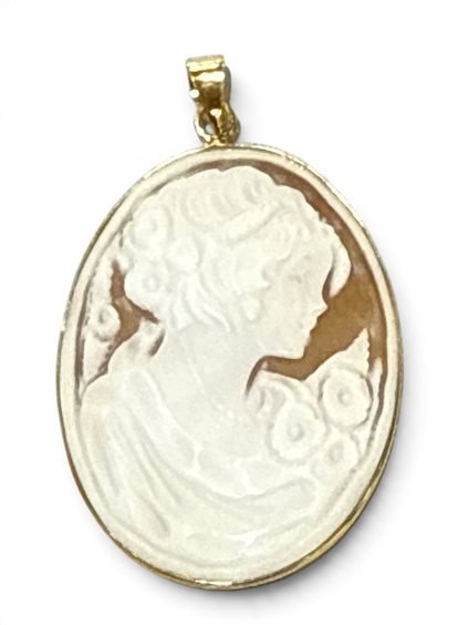 Pendente Mandile 1922 Donna Cammei  in Argento Conchiglia 2MCICM111.14 - 2MCICM111.14